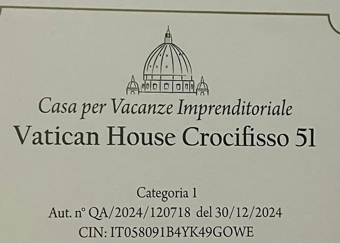 Tatil Evi Vatican House Crocifisso 51 *